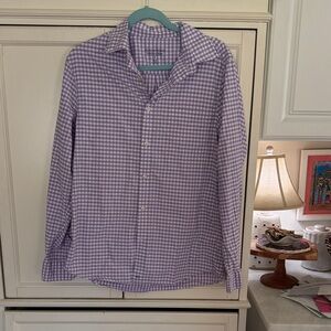 Vineyard Vines Purple Checkered Men's Shirt